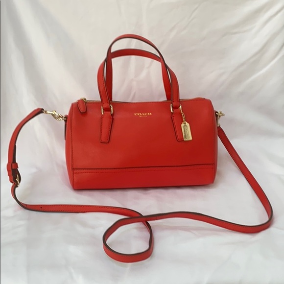 Coach Handbags - Coach Saffiano Mini Satchel Crossbody Bag